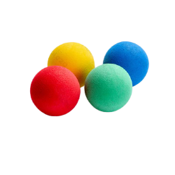 Piłka dla kota lekka 4 cm mix kolorów (komplet 4 szt.)